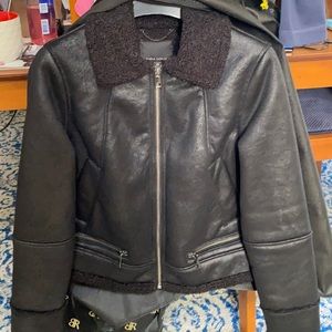 Brand new, Never worn Black Bomber Jacket - XS